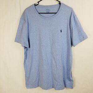 New Polo Ralph Lauren heathered blue tshirt Size XL short sleeved Preppy Casual